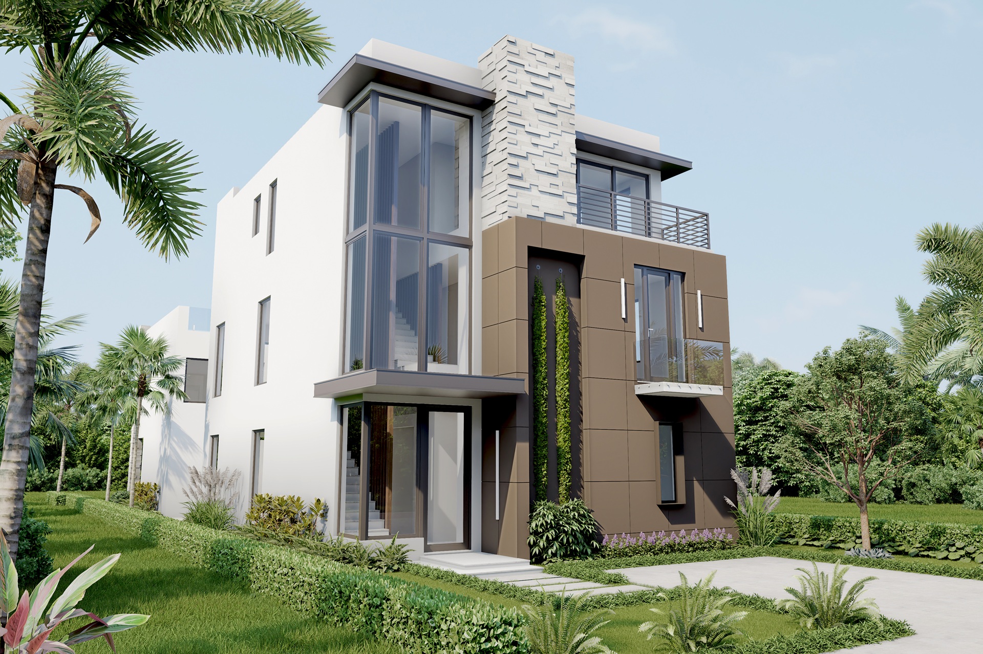 Delray Beach residence — FRONT ELEVATION